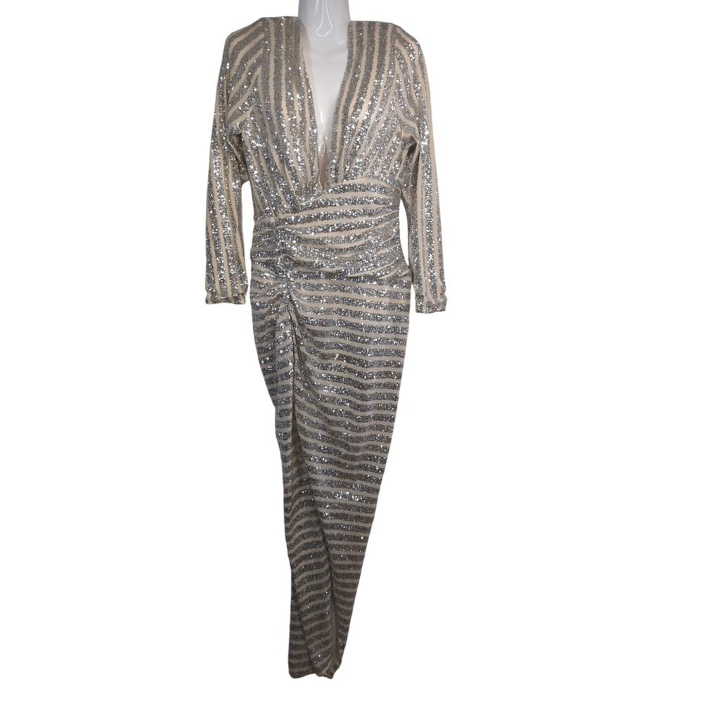 NWT‎ Fashion Nova Tonight's The Night Sequin Maxi Dress Womens Large